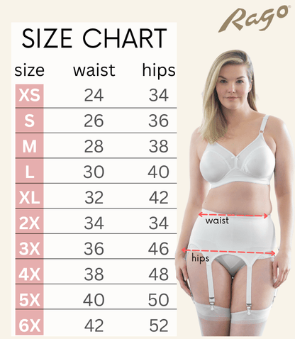 LISETTE | Luxe Kousenband met 6 Metalen Clips & Buikcorrectie