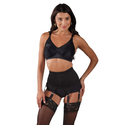 LISETTE | Luxe Kousenband met 6 Metalen Clips & Buikcorrectie