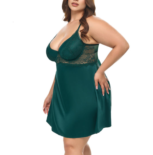 Oh La La Cherie Lingerie Dawn Rainforest Babydoll Plus Size 74-12058X