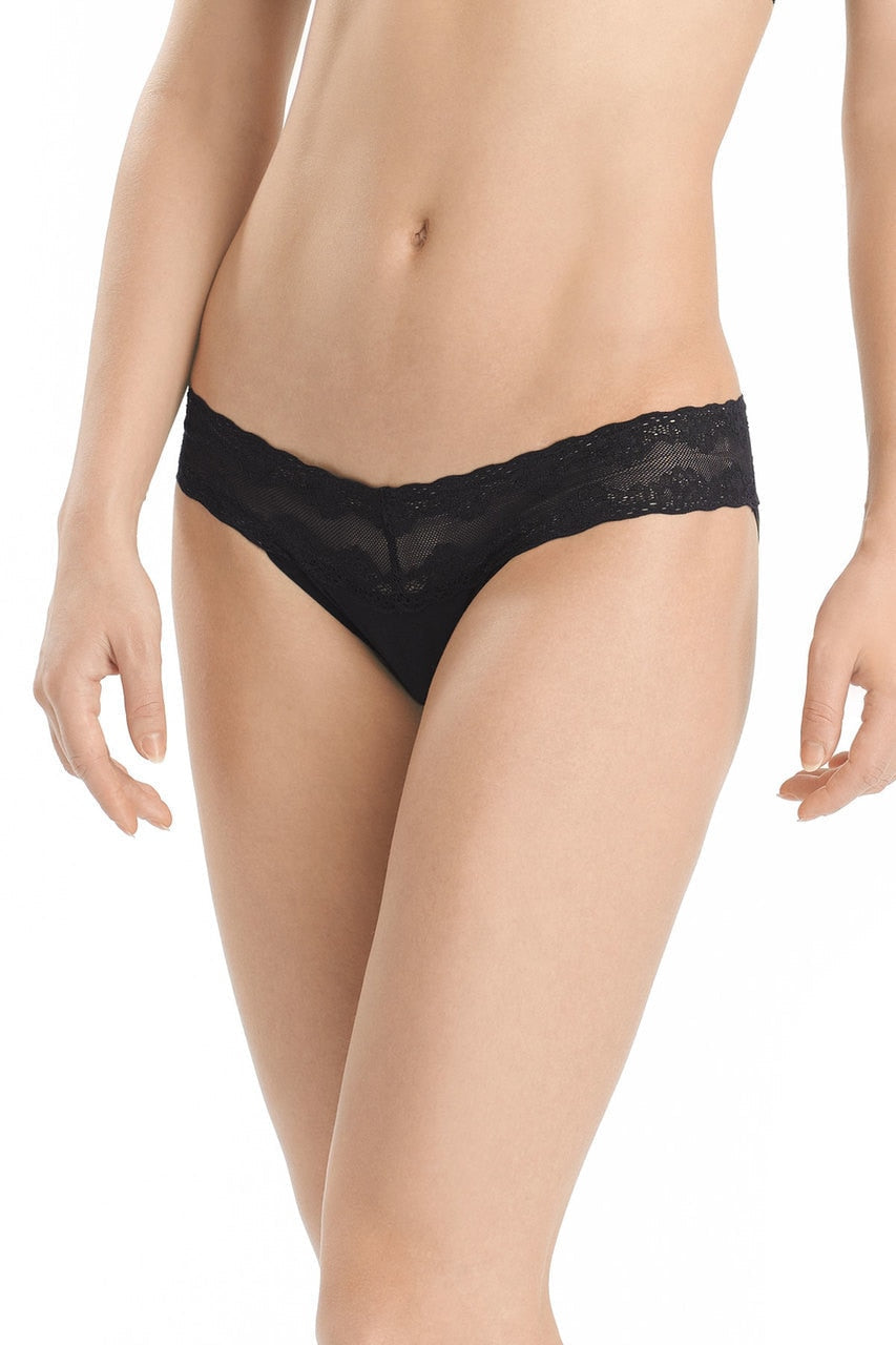 Natori Bliss Perfection V-Kini #756092 - LivingCurves Panties One Size / Black