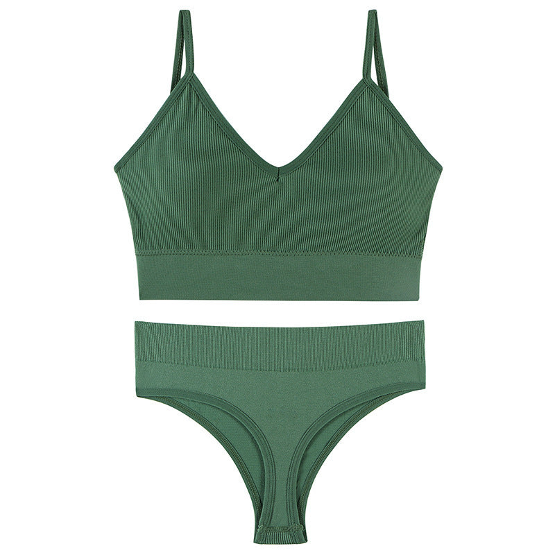 Naadloze Triangle BH Set – Meerdere Kleuren - LivingCurves Kaching Cart Upsell Toggle Groen / M