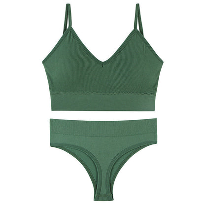 Naadloze Triangle BH Set – Meerdere Kleuren - LivingCurves Kaching Cart Upsell Toggle Groen / M