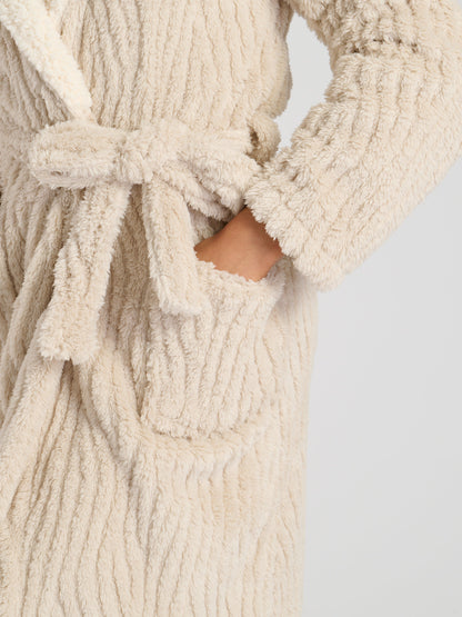 The Solace Gown In Wavy Taupe