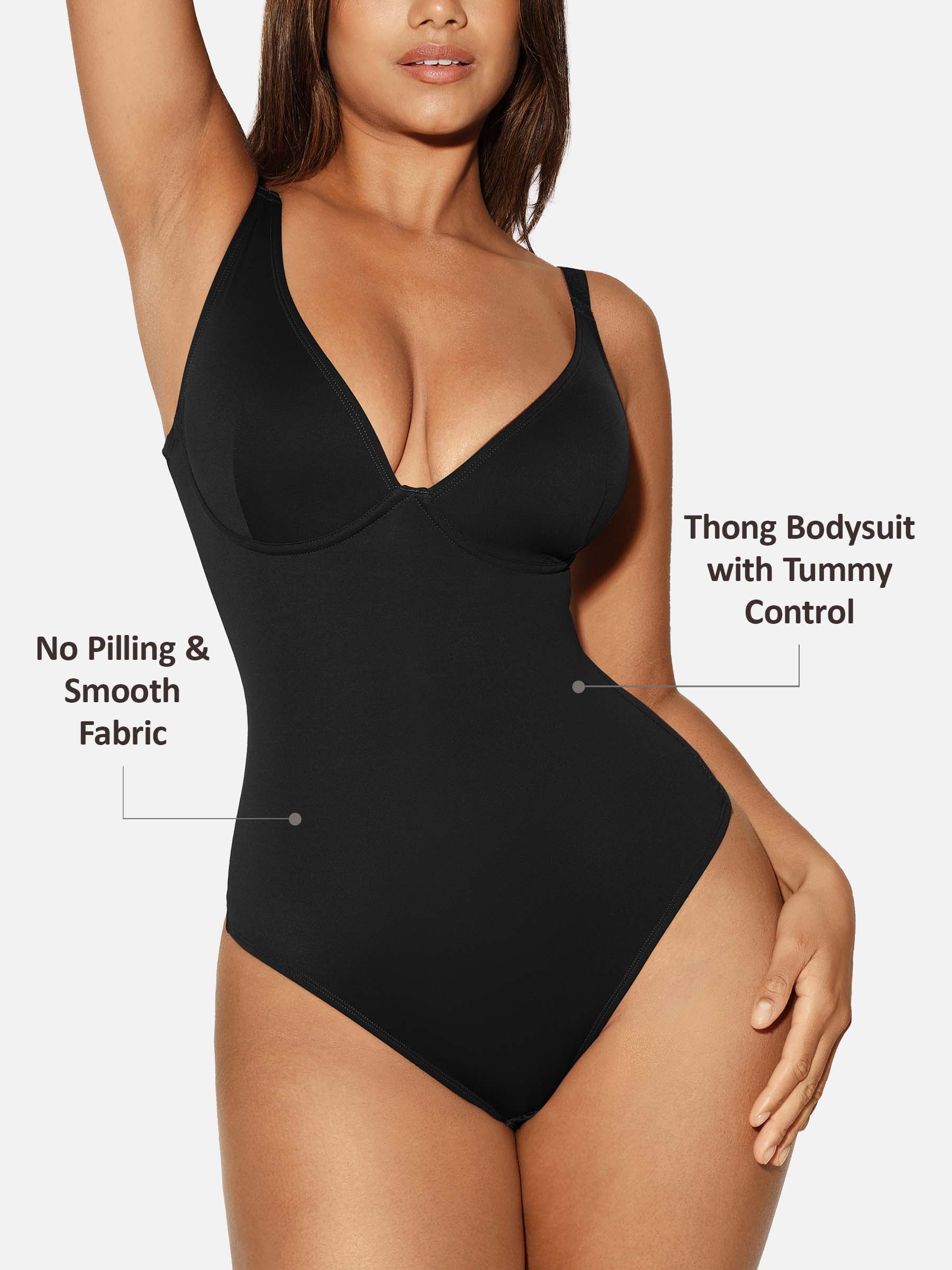 LIVC – V-Neck Tummy Control Shaping Bodysuit | 1+1 GRATIS