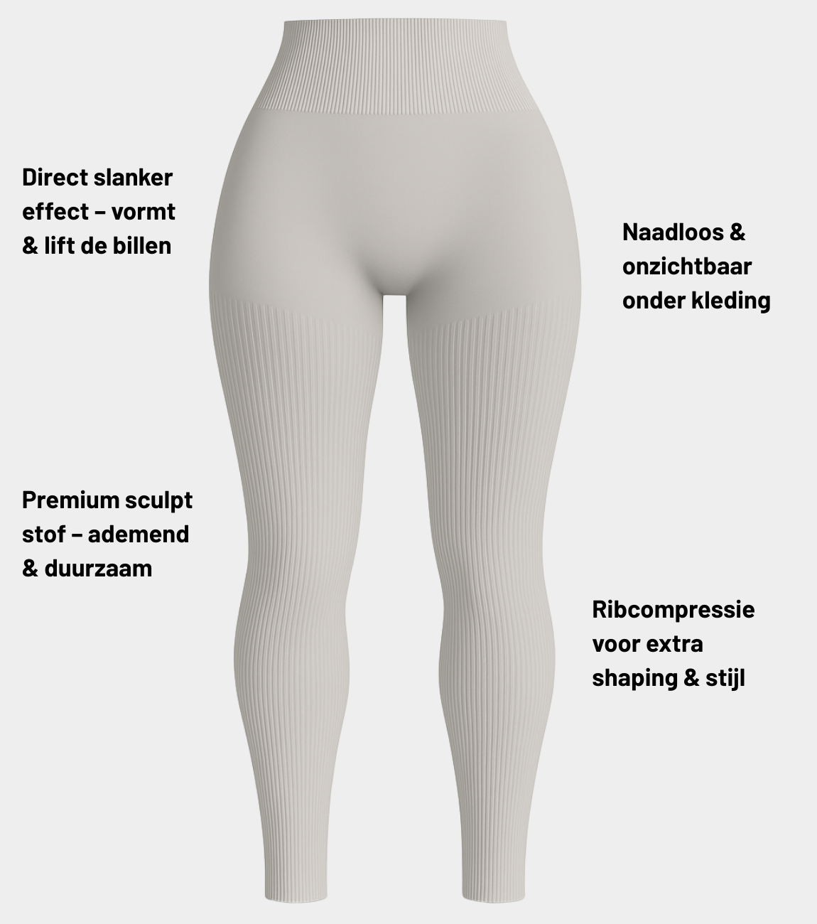 NOVA – Ribbel Contour Legging - LivingCurves XS