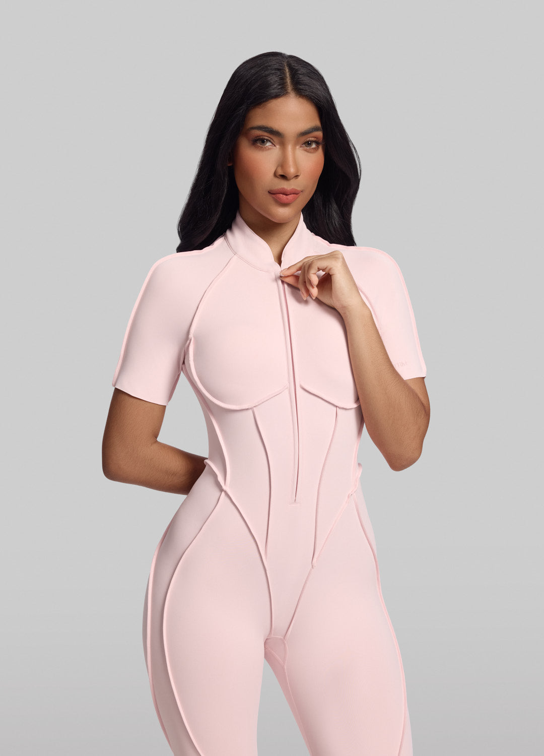 LYOR – Open Back Shaping Catsuit - LivingCurves Bodysuit pink / XS