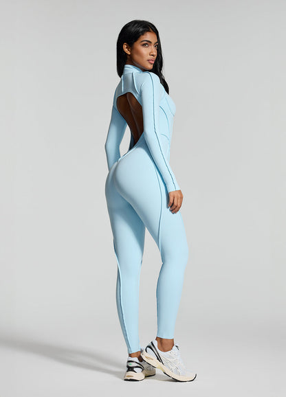 VÉRA – Full-Length Shaping Catsuit - LivingCurves Bodysuit Sky Blue / XS