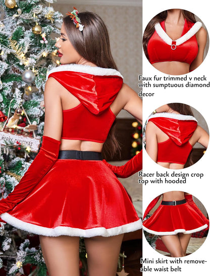 HOLLYN - Hooded Velvet Mini Set