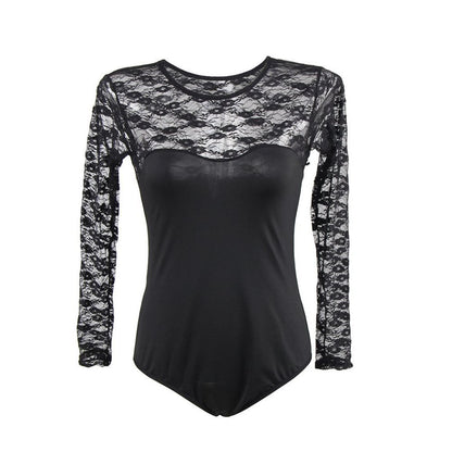 ÉCLARE – Lace Long Sleeve Bodysuit