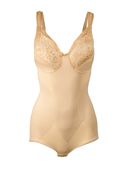 AURA – Soft Cup Body Shaper Nude - LivingCurves Body Briefer 36B / Nude
