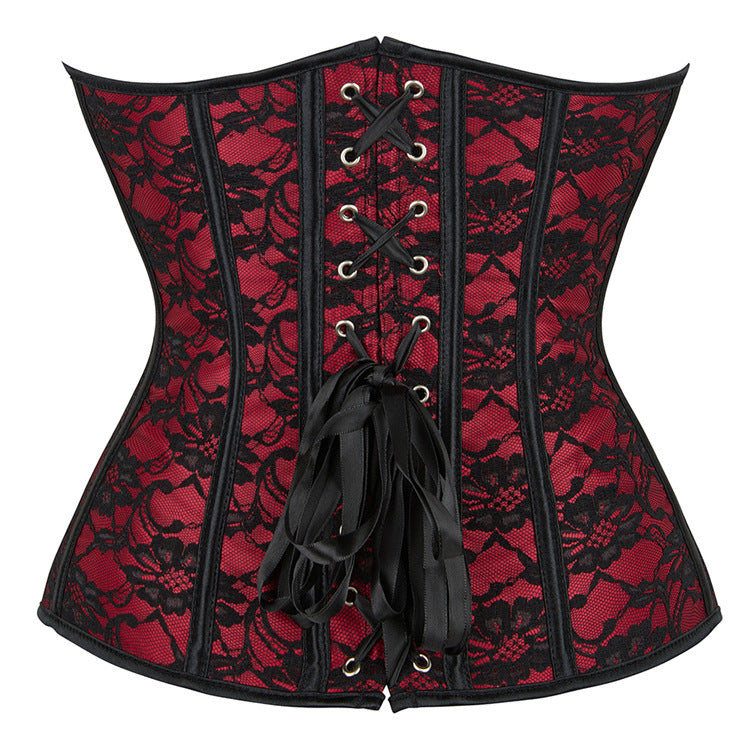 Retro Bodybuilding Chest Support Waist Girdling Belly Contraction Corset