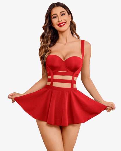 A - Line Pleated Skirt