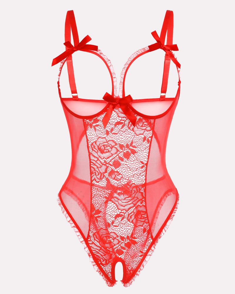 Christmas Lace Mini Bodysuit