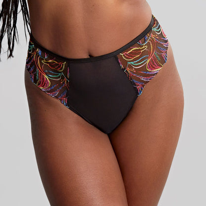 Liza – High-Rise Deep Brief met Lurex Borduursel