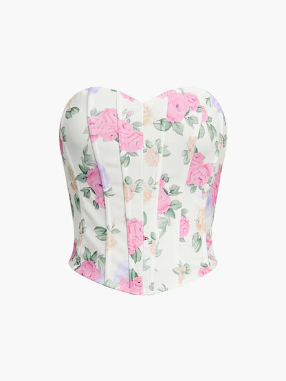 ROSINA – Bloemen Bustier Korset