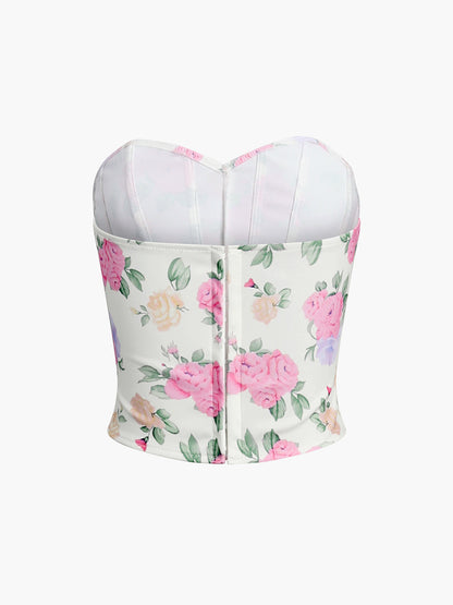 ROSINA – Bloemen Bustier Korset