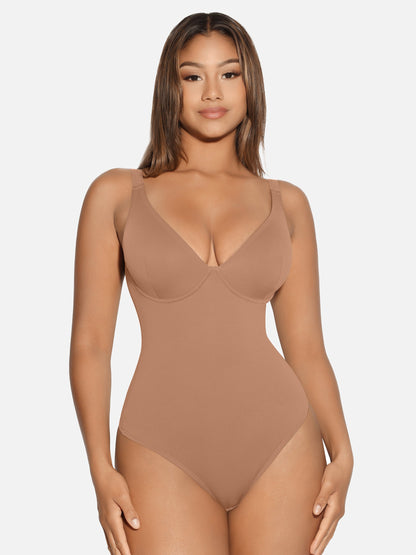 LIVC – V-Neck Tummy Control Shaping Bodysuit | Naadloze Comfort Body met Shaping Effect & Elegante Pasvorm