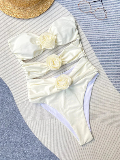 Rosalie Rose Swimsuit - Badpak Met Rozenaccent En Elegante Pasvorm