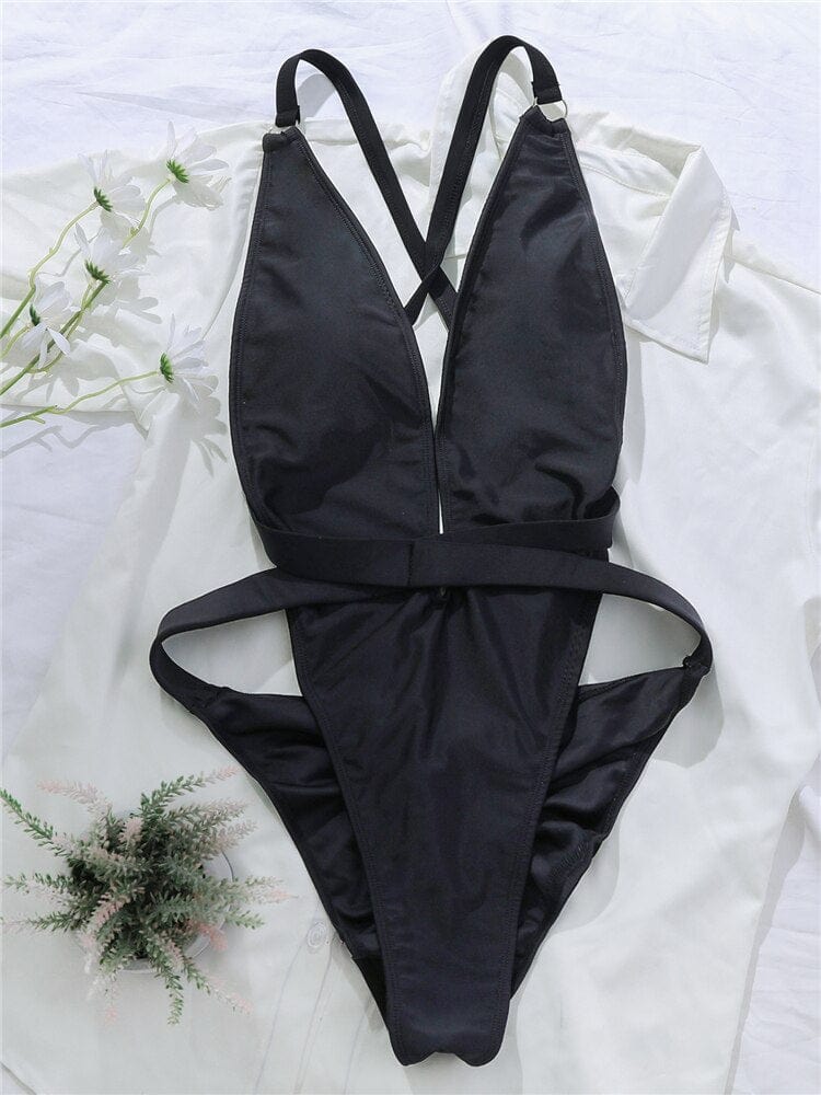 Aria Deep Cross Swimsuit