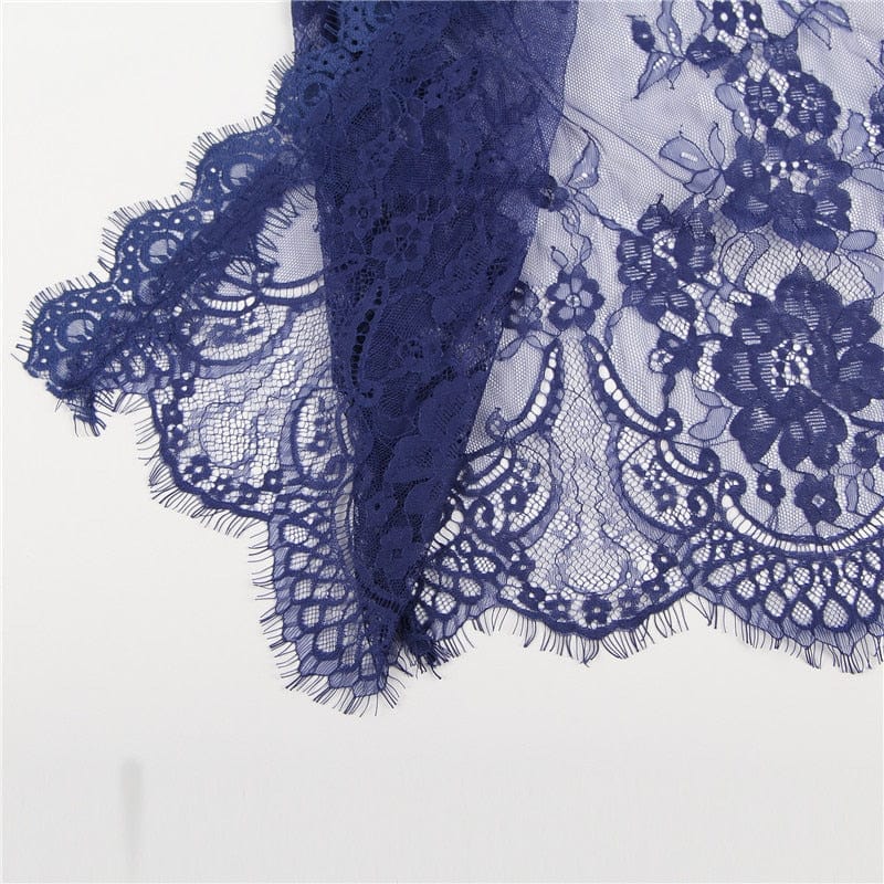 ÉLODIE 3 – Satijnen Kimono met kantdetail | Luxe Layering - LivingCurves After Dark premium sleepwear