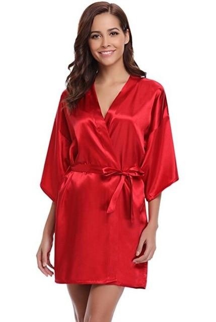 Lucía Satin Wrap Gown – Satijnen Kamerjas in Luxe Look