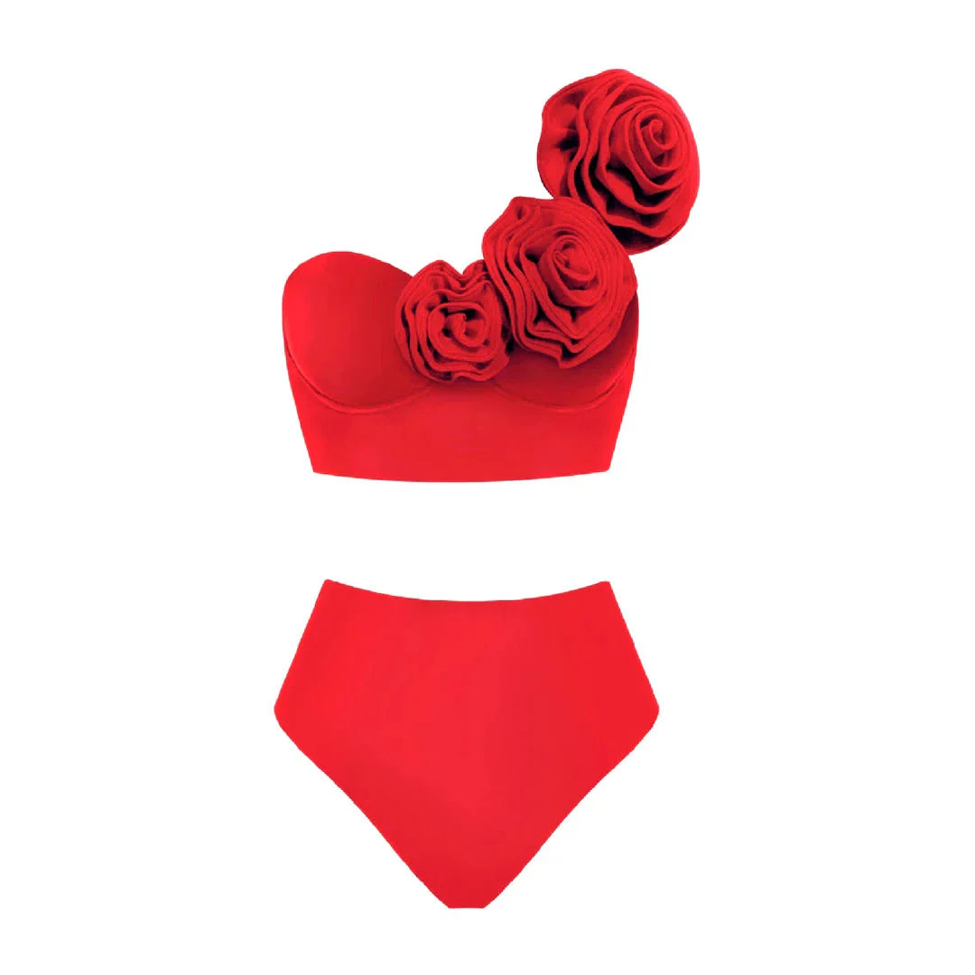Flora One - Shoulder Bikini Set