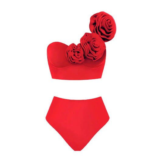Flora One - Shoulder Bikini Set