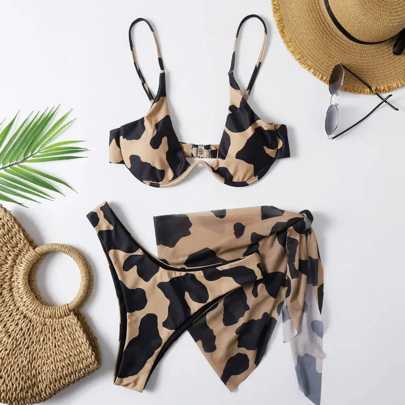 Amara Animal Print Bikini Set