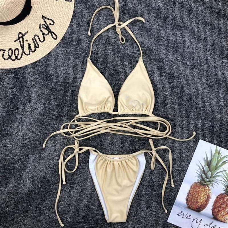 Isla - Elegante Bikini Set Met Striksluiting