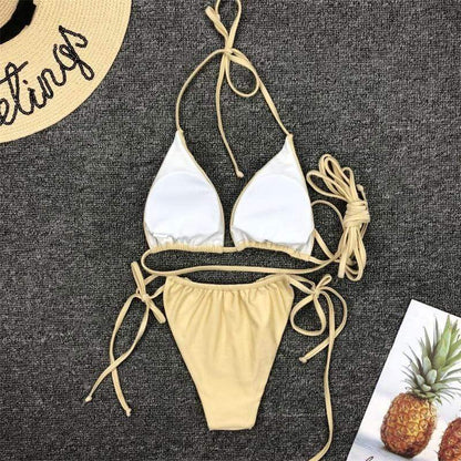 Isla - Elegante Bikini Set Met Striksluiting
