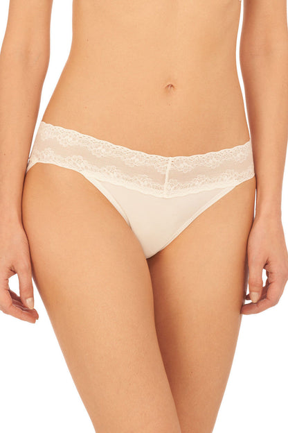 Natori Bliss Perfection V-Kini #756092 - LivingCurves Panties One Size / Fondant
