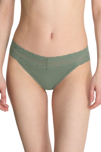 Natori Bliss Perfection V-Kini #756092 - LivingCurves Panties One Size / Oregano