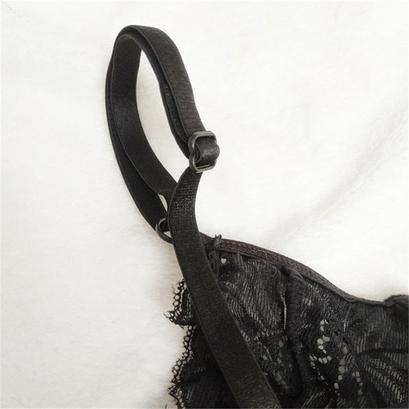 Celeste Floral Sheer Bodysuit - Bloemenmesh Transparante Body