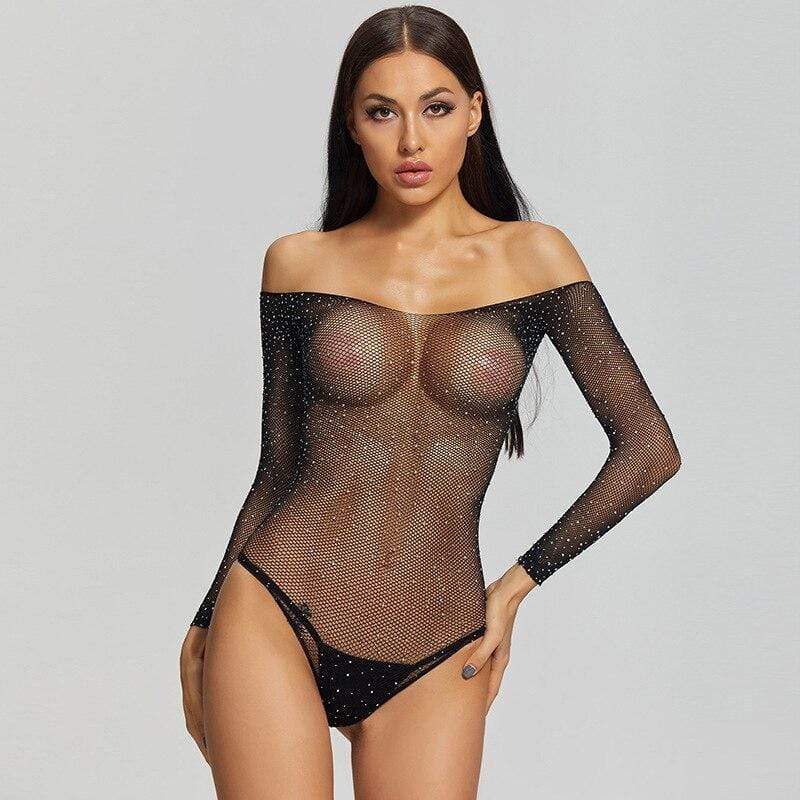 Elara Sheer Bodysuit - Transparante Body Met Elegante Snit