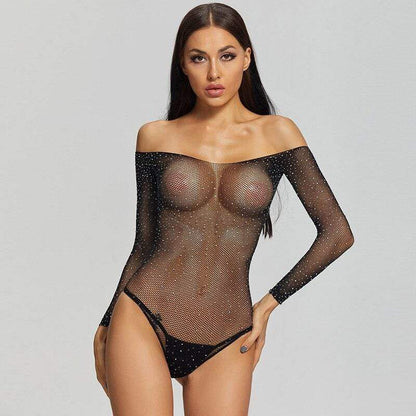 Elara Sheer Bodysuit - Transparante Body Met Elegante Snit