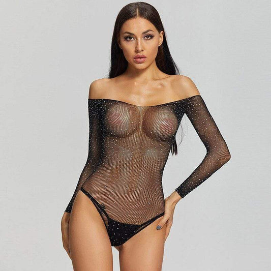 Elara Sheer Bodysuit - Transparante Body Met Elegante Snit