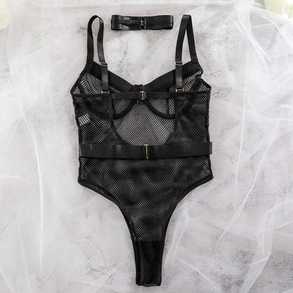 Amara Transparante Mesh Body – Sexy Mesh Lingerie Body voor Dames