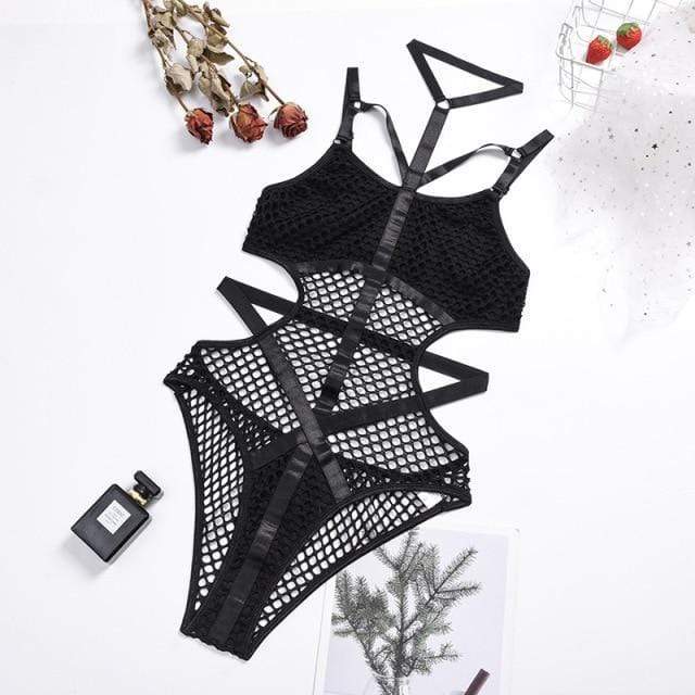 Aria mesh body – transparante body met verfijnde belijning