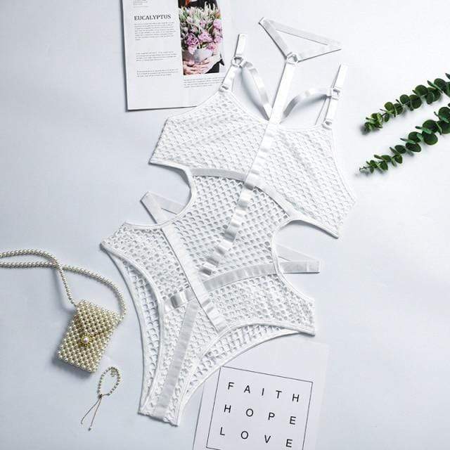 Aria mesh body – transparante body met verfijnde belijning