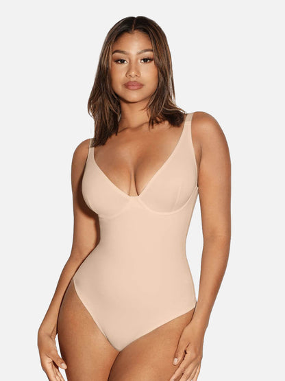 LIVC – V-Neck Tummy Control Shaping Bodysuit | Naadloze Comfort Body met Shaping Effect & Elegante Pasvorm