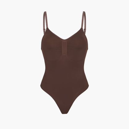 LINN – Naadloze Shaping Body - LivingCurves Bodysuit Bruin / XS