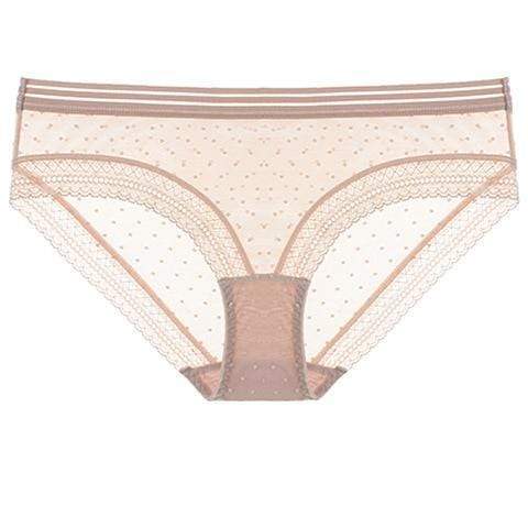 Sofia dot mesh slip – slip met doorschijnend stippenpatroon