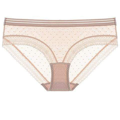 Sofia dot mesh slip – slip met doorschijnend stippenpatroon