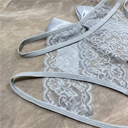 Amara High-Cut Slip Kant – Verleidelijk Hoge Slip met Kant