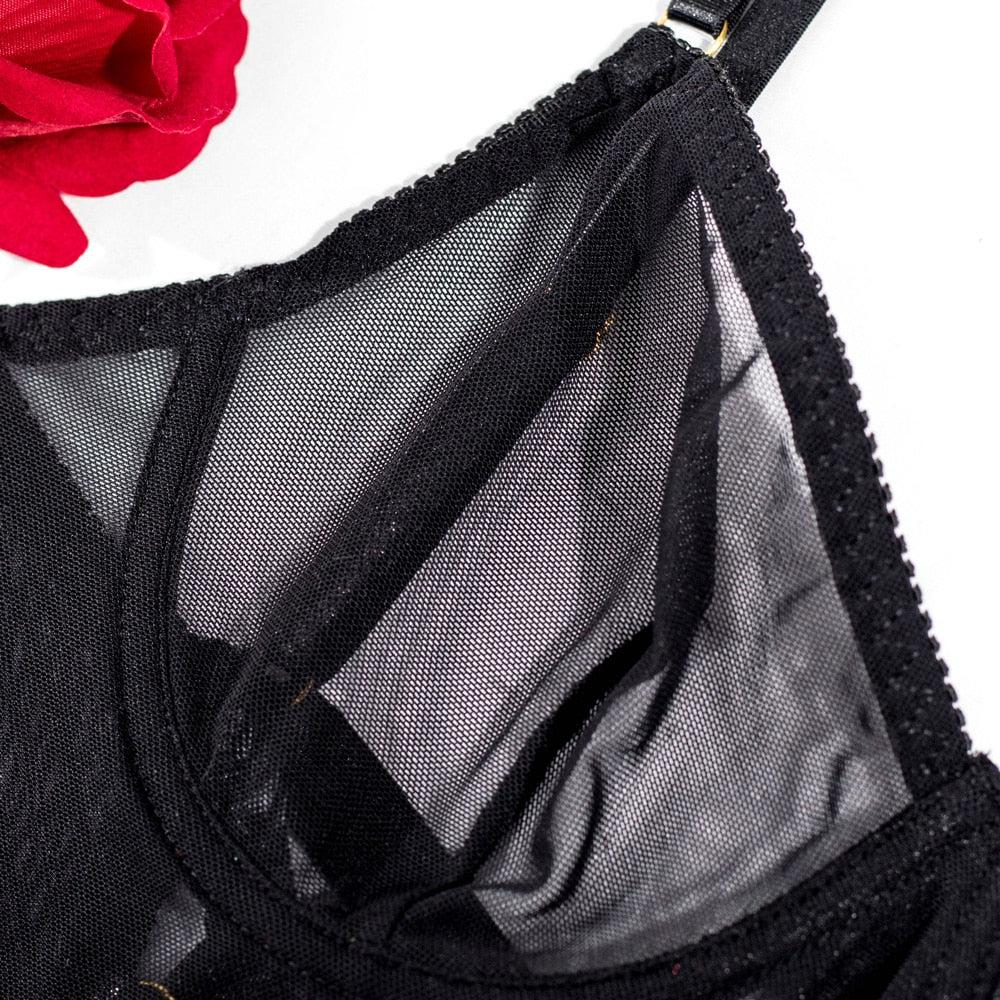 Serena Sheer Lace Night Slip – Kanten Nachtjurkje met Sheer Details