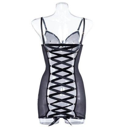 Serena Sheer Lace Night Slip – Kanten Nachtjurkje met Sheer Details