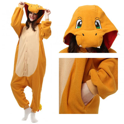 Charmander Onesie | Kostuum | Pyjama | Voor Kinderen & Volwassenen