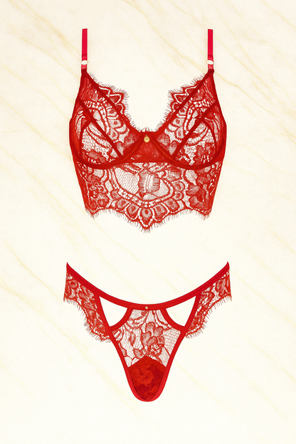 EMELIA – Emerald Green Lace BH