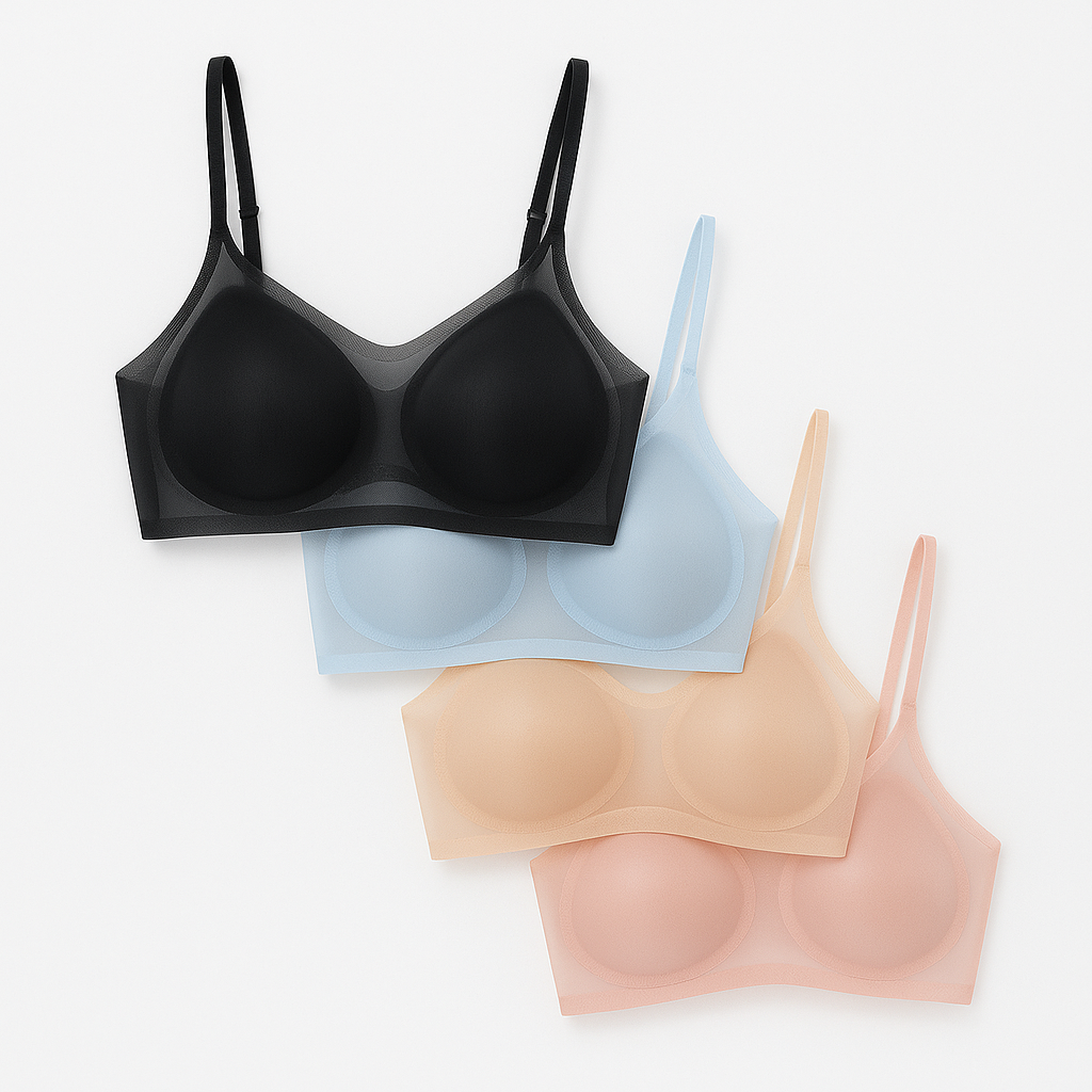 POKY - Ice Silk Menopause Comfort Bra (4-Pack) - LivingCurves Bra S