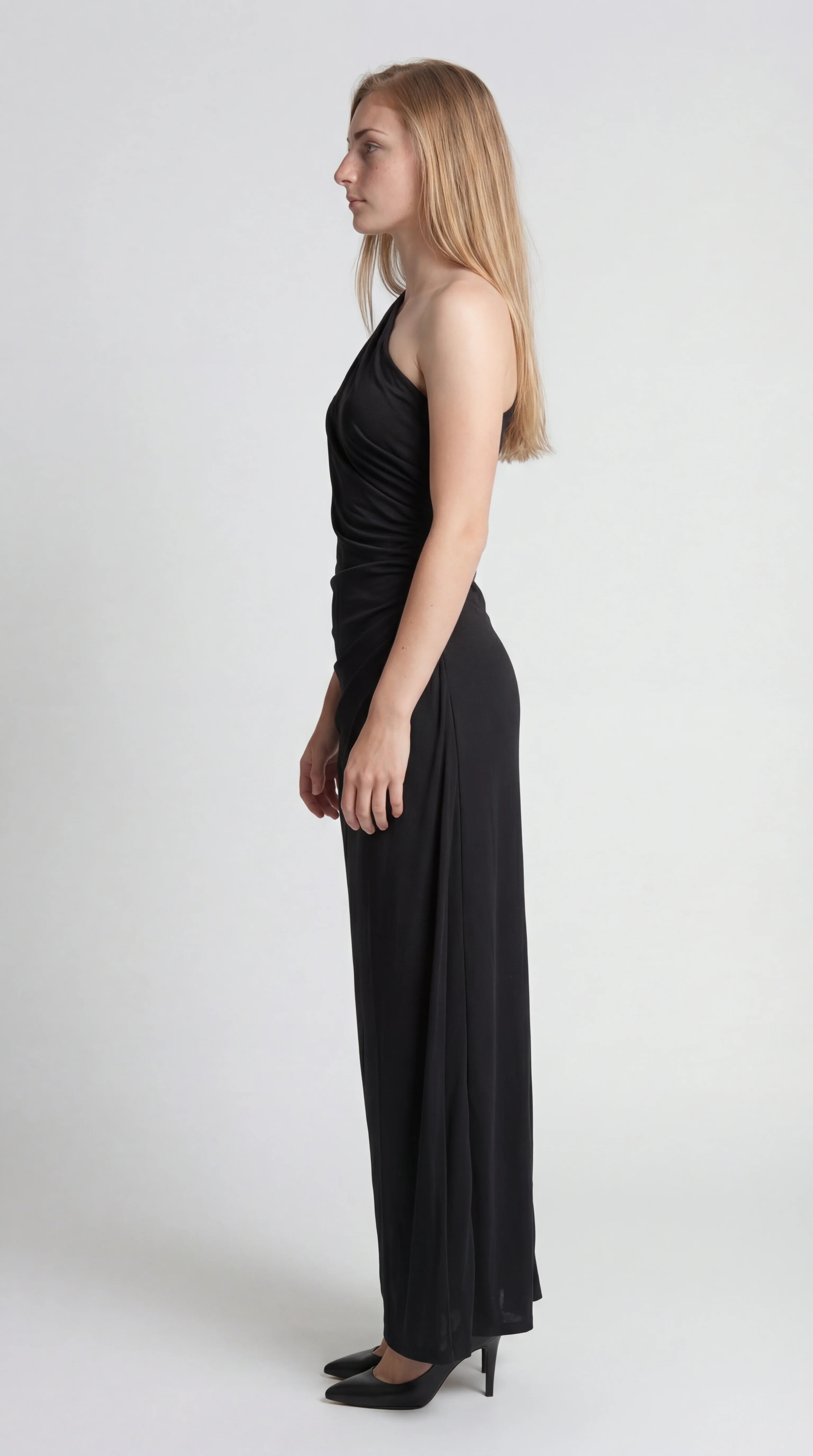 Maxi Jurk One Shoulder – Slanke Zomerjurk